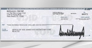 Trump Cheque Segurança Da Informacao